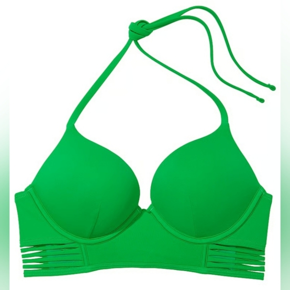 Sold 32DD/XS VS Archives Swim Bombshell Longline Bikini Top Brazilian Bikini Set - Picture 12 of 15